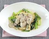 牡蠣と小松菜のクリームパスタ作り方5写真