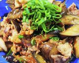 茄子と豚肉のゴマ味噌炒め♪作り方5写真