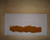 簡単デザート☆かぼちゃの焼き春巻き作り方3写真