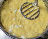 たまごとポテトのサラダ　バラのケーキ風作り方9写真