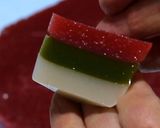ひな祭りに★菱餅色の苺ようかん作り方18写真