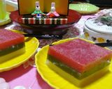 ひな祭りに★菱餅色の苺ようかん作り方20写真