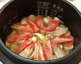 百合根とカニカマの炊き込みご飯作り方5写真