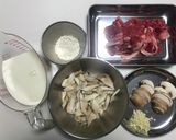 ごぼうと牛肉のクリームパスタ作り方2写真