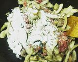 ごぼうと牛肉のクリームパスタ作り方5写真