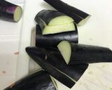 茄子の豚ひき肉挟み焼き作り方1写真