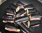 茄子の豚ひき肉挟み焼き作り方6写真
