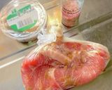 社食の味❤豚ロースのもろみ味噌焼き｡ஐஃ作り方1写真
