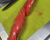 たまごとポテトのサラダ　バラのケーキ風作り方15写真
