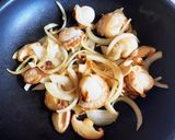 ベビーほたてとあおさの豆乳クリームパスタ作り方4写真