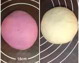 一次発酵なし☆紫いも二色マントウ作り方2写真