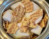 イカ姿フライで聖護院大根の煮物作り方2写真