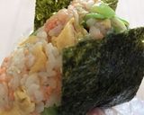 栄養満点小松菜ご飯　混ぜ込み、おにぎり作り方8写真