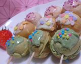 ひな祭り♪花見♪に三色団子風ホットケーキ作り方7写真
