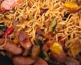 ジャンバラヤ風☆焼きそば目玉焼きのっけ作り方11写真