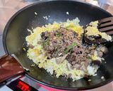 ひき肉のスパイシーチャーハン作り方3写真