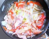 野菜たっぷりスープの残りで野菜あんかけ丼作り方5写真