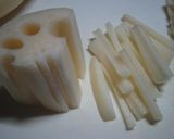 簡単！歯ざわりが良い！レンコンの材木煮！作り方3写真