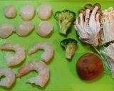 ☆男飯☆０３１　エビとホタテのアヒージョ作り方1写真