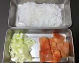 明太子としらたきのお手軽一品作り方1写真