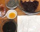 HMで☆ミニ黒胡麻あんまん作り方1写真