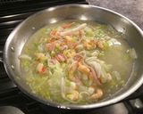 とろとろ白菜とシーフード中華皿作り方3写真