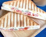 トマトチーズたまご☆ホットサンド作り方4写真