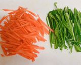 簡単10分♪人参とピーマンのきんぴら作り方1写真