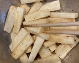 長いもとのりの短冊揚げ♪作り方2写真