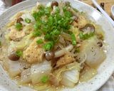 ズボラ一発☆　白菜と油揚げと春雨の中華煮作り方7写真
