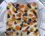 オレンジピールとチョコのトースト作り方3写真