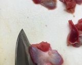 砂肝と大葉のペペロンチーノ作り方1写真