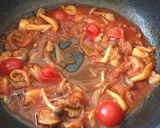 トマトとケチャップでシーフードパスタ作り方3写真