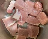 ポークサイコロステーキのガリバタしょうゆ作り方3写真