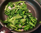 かぶの葉とベーコンのたまごグラタン作り方2写真