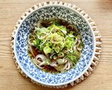 お酒のシメの納豆ぶっかけうどん　鬼ネギ♪作り方2写真