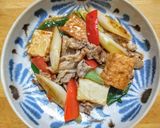 家常豆腐◎厚揚げと豚こま肉の中華炒め作り方5写真