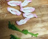 ひな祭り 三つ葉と麩のお吸い物作り方1写真