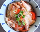 野菜たっぷりスープの残りで野菜あんかけ丼作り方6写真