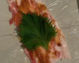 豚バラ肉の味噌シソ巻き作り方3写真