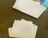 揚げ物にはコピー用紙を折り、敷き紙を作る作り方2写真