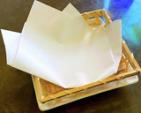 揚げ物にはコピー用紙を折り、敷き紙を作る作り方4写真