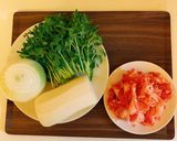 たまねぎと豆苗の豚しゃぶサラダ作り方1写真