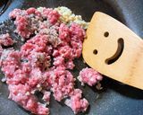 ＊れんこんとしょうが、ひき肉のきんぴら＊作り方2写真