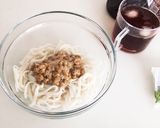 糖質0麺ダイエット簡単アボカドキムチ蕎麦作り方6写真