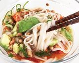 糖質0麺ダイエット簡単アボカドキムチ蕎麦作り方10写真