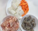 鶏むね肉と大根のヘルシー煮 *☻*作り方1写真