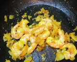 ベンガル風エビとほうれん草のカレー炒め作り方2写真