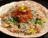 ♡舞茸入寿司ご飯のごちそう海鮮ちらし寿司作り方8写真
