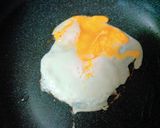 崩し目玉焼きの蒸らしキャベツ豚丼作り方2写真